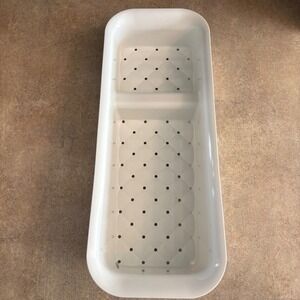 Kohler White Sink Caddy Organizer Strainer Kitchen Storage Tray